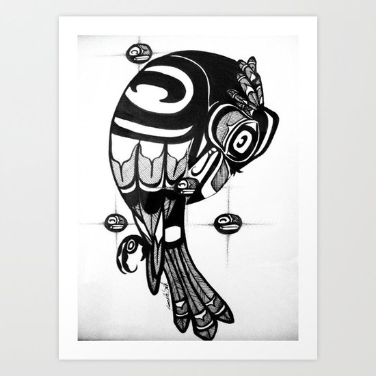 Raven Steals the Stars Art Print