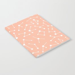 Peach Constellation Pattern Notebook