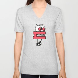 Cute Monster V Neck T Shirt