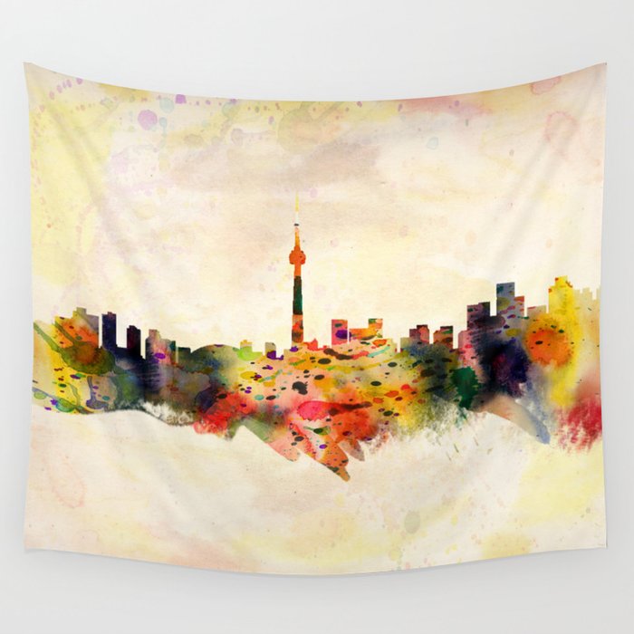  Toronto Canada painting  Wall Tapestry