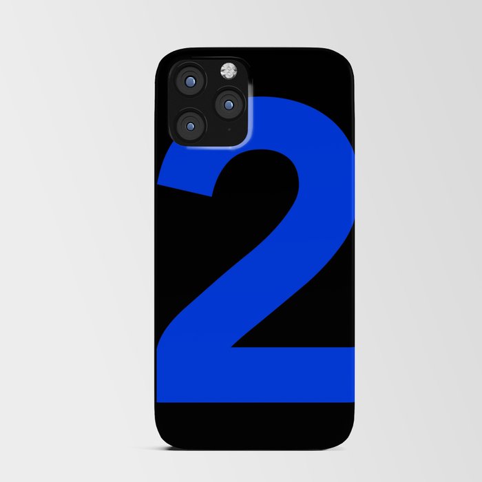 Number 2 (Blue & Black) iPhone Card Case