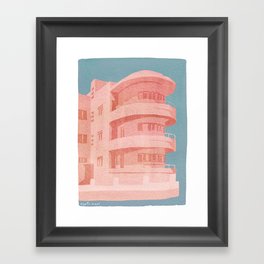 Pink Bauhaus Framed Art Print