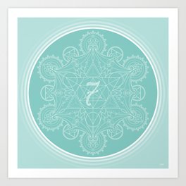 The Power of Seven - Mandala Art Print