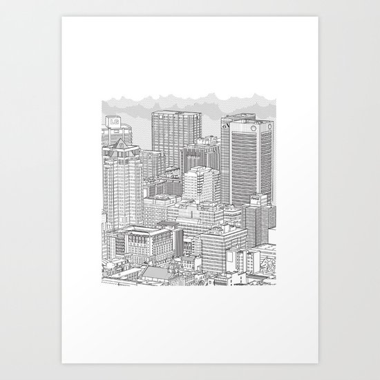 rain is comming Art Print