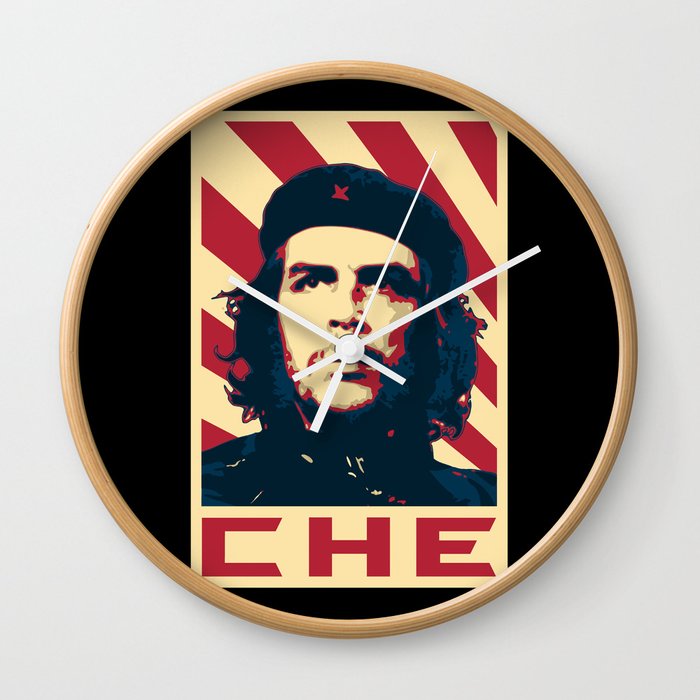 Che Guevara Retro Propaganda Wall Clock