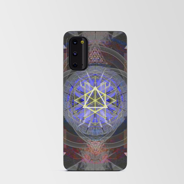 Cosmic Pulse Mandala Sacred Geometry Ancient Vision Print Android Card Case