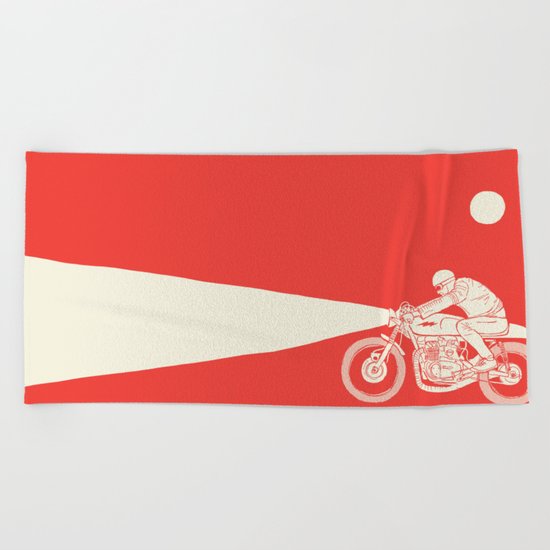 red Beach Towel