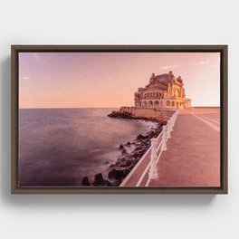 Casino Constanta Seafront Framed Canvas