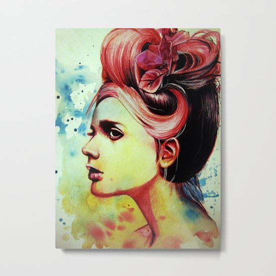 Crimson Metal Print