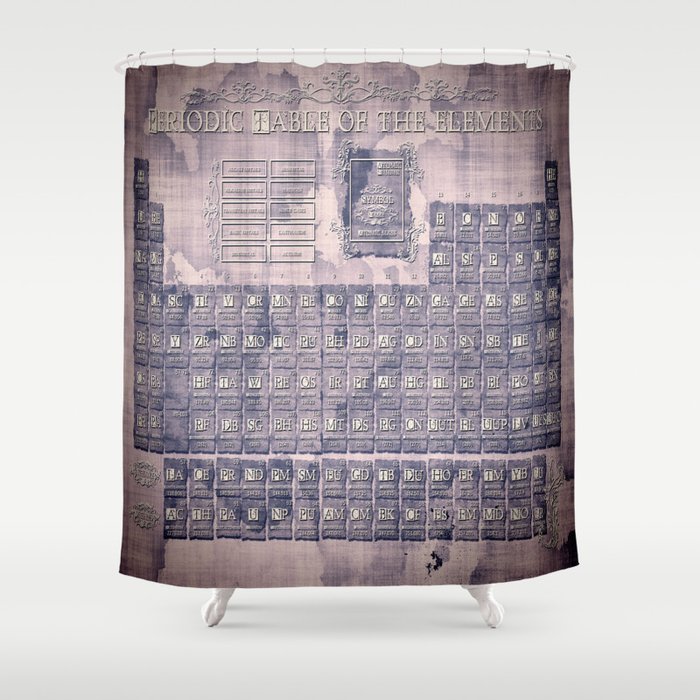 periodic table of elements Shower Curtain