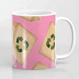 Reduce Reuse Recycle (Pink Bg) Coffee Mug