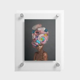 Shades of African American beauty; magical realism color hair female portrait color photograph / photography Floating Acrylic Print