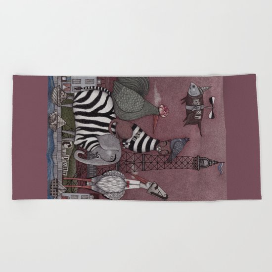 Animal Convention Beach Towel