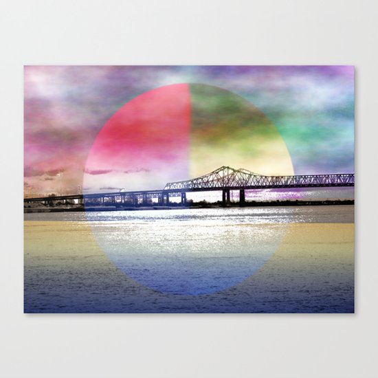 Crescent City Connection Bridge Canvas Print
