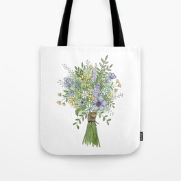 Wildflower Bouquet Tote Bag