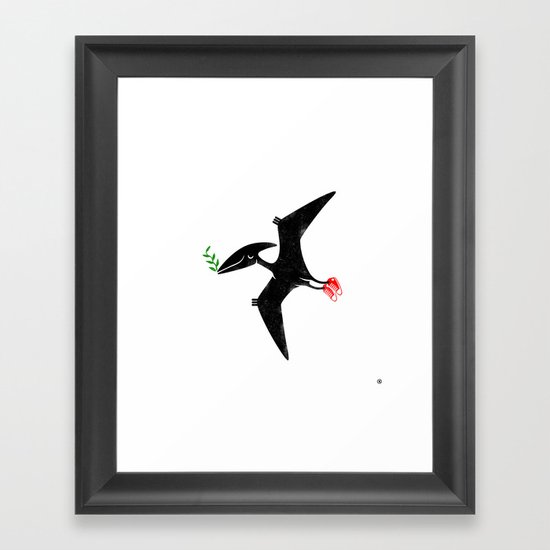 PTERODACTYL OF PEACE Framed Art Print