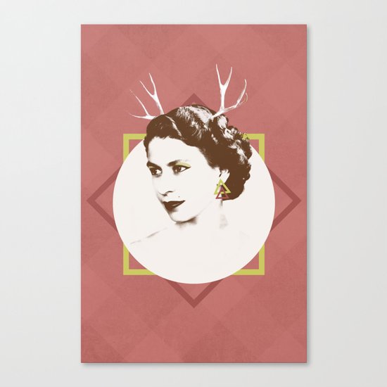 Elizabeth II : The Bold Canvas Print