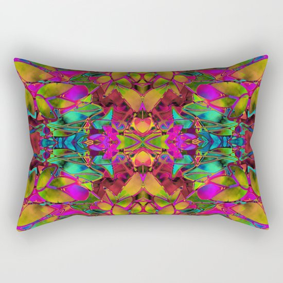 Fractal Floral Abstract G285 Rectangular Pillow