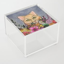 Flower Kitty Acrylic Box