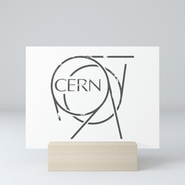 Cern 666 Distressed Logo Artwork for Prints Posters Tshirts Bags Mugs Men Women Kids Mini Art Print