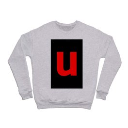 letter U (Red & Black) Crewneck Sweatshirt