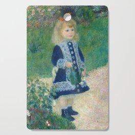 A Girl with a Watering Can by Auguste Renoir Cutting Board