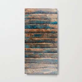 Patina Metal Print | Teal, Copper, Bronze, Metal, Turquoise, Abstract, Pattern, Patina, Painting 