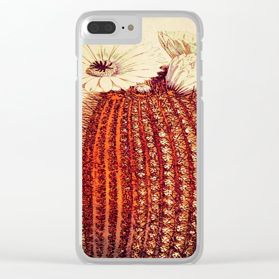 cactus with light Clear iPhone Case