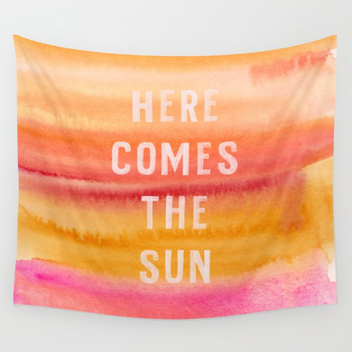 Here Comes The Sun Wall Tapestry