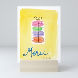 French Thank You ~ Merci Mini Art Print