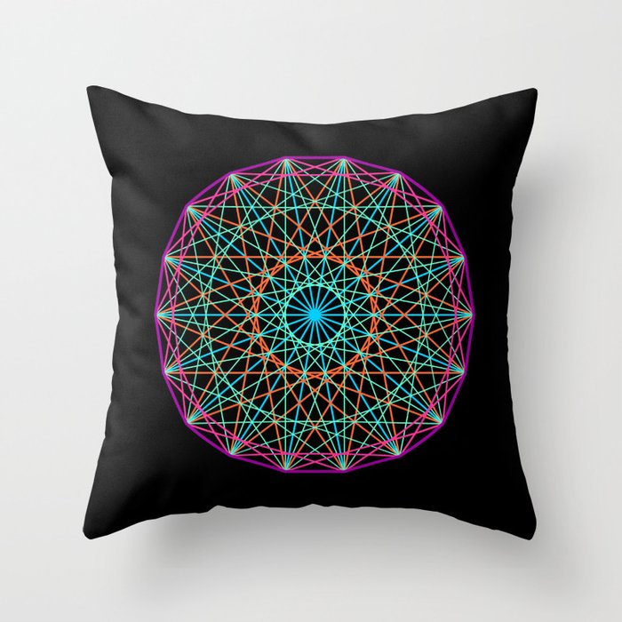 Sacred geometry Throw Pillow