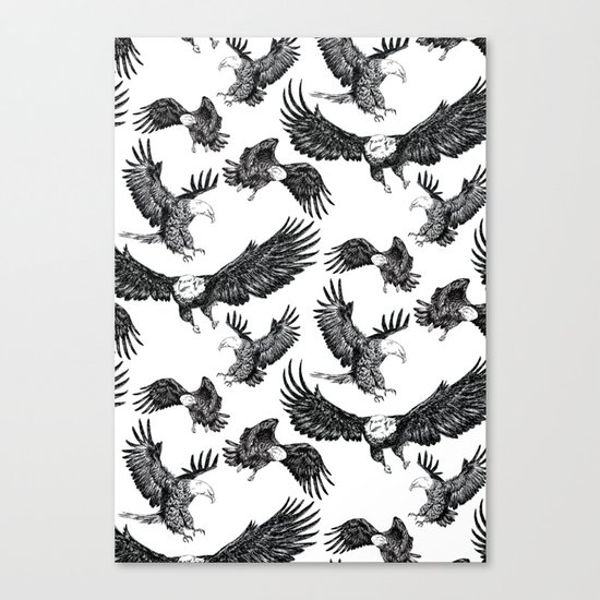 Eagles Pattern Canvas Print