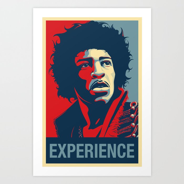 Hendrix "Experience" Rock Poster Art Print