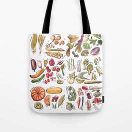 Vegetable Encyclopedia Tote Bag