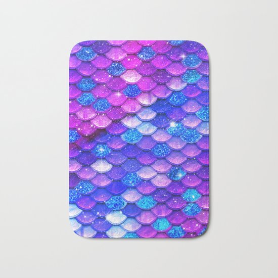 Mermaid Bubblegum Scales Bath Mat