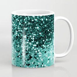 Sparkling Turquoise Lady Glitter #1 (Faux Glitter) #shiny #decor #art #society6 Mug