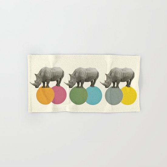 Rambling Rhinos Hand & Bath Towel