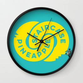 PineappleStaircase | Official Logocolor 2015 in Turquoise/Yellow + Honu Wall Clock