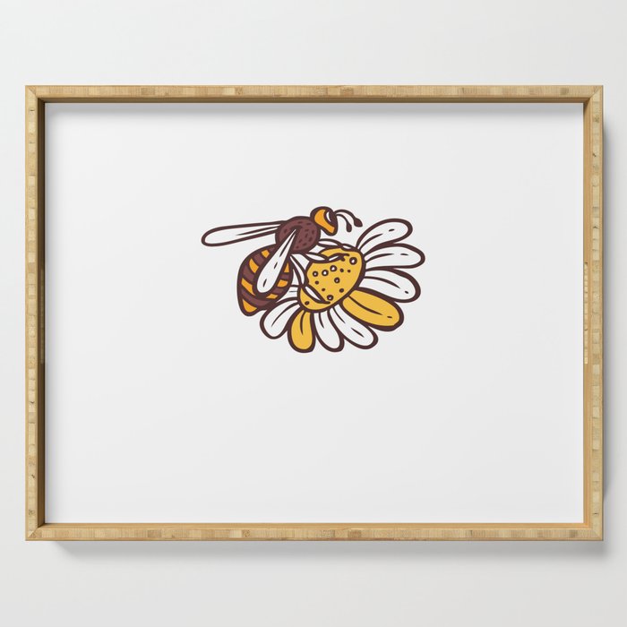 Bee Dad Like A Regular Dad But Cooler Serving Tray