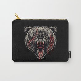 Horror Wild Bear Illustration Carry-All Pouch