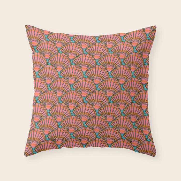 Coral colored pillows best sale