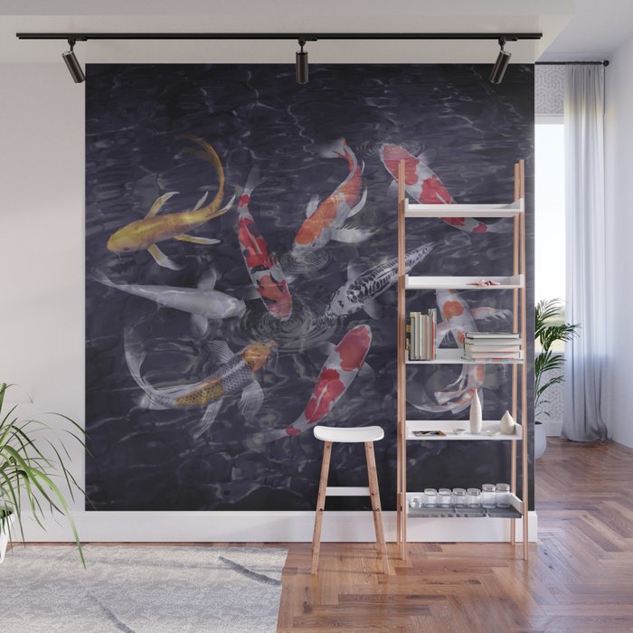 Koi Fish Painting Wall Mural By Digitalizedteam Society6