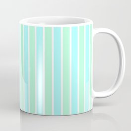 Stripes - mint and seafoam Coffee Mug | Sky, Lines, Graphicdesign, Blue, Minimalistic, Aqua, Stripes, Stripe, Geometric, Green 