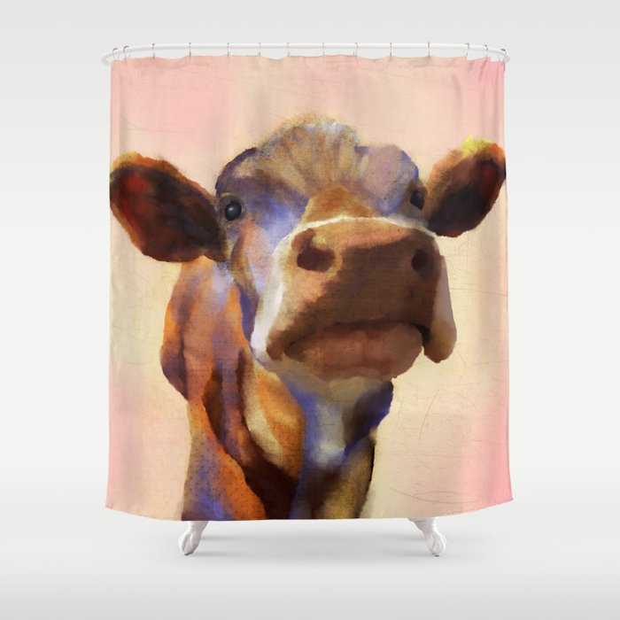 Cora The Cow Art Farm Animal Shower Curtain By Cora The Cow Art Farm Animal Shower Curtain By Sarahkmedeiros Society6