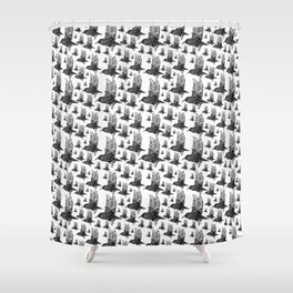 Flock of Starlings / Murmuration Shower Curtain