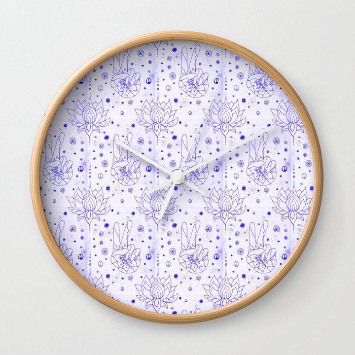 PurpleLotus Wall Clock