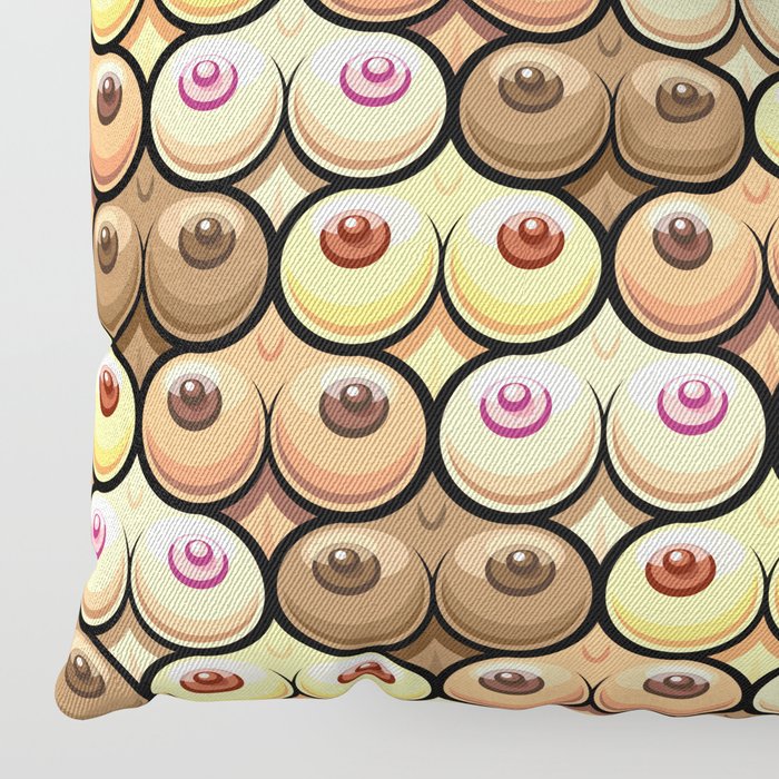 Hot Boobs and Sexy Tits Bachelor Party Gift Seamless Pattern Design Product  Floor Pillow by TittyShop