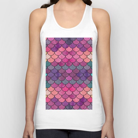 Watercolor Lovely Pattern VVXVIII Unisex Tank Top
