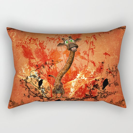 Funny catgiraffe Rectangular Pillow