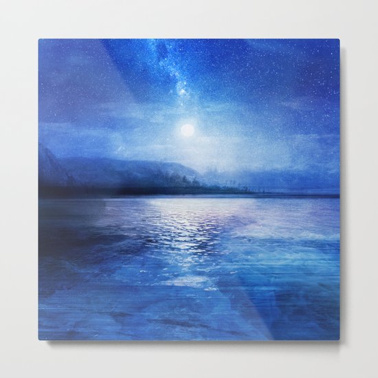 Our secret blue space Metal Print